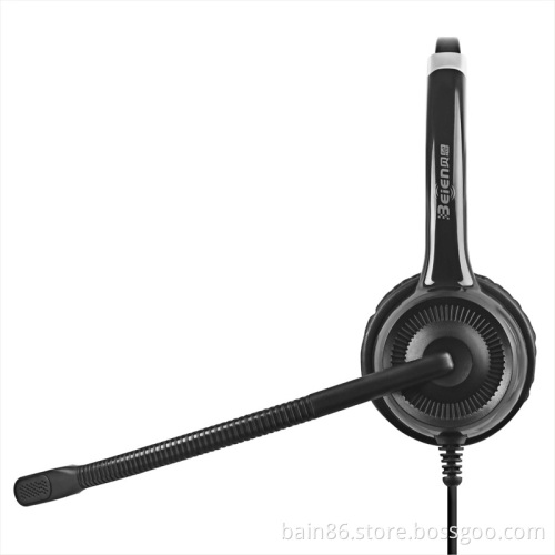 CS11 USB over-ear headset with microphone call center game music headset